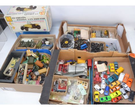 Playworn Diecast Vehicles and Spares,  postwar and later playworn private and commercial vehicles in various scales including