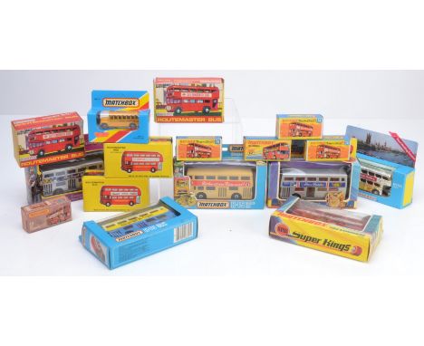 Lone Star Budgie and Matchbox Buses, a boxed group including Lone Star 1259, with additional box and 1981 Royal Wedding bus, 