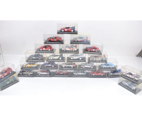 Rally Car Collection Models, a group of 1:43 scale models all in plastic cases, comprising rally cars from the 1970s-2000s, G