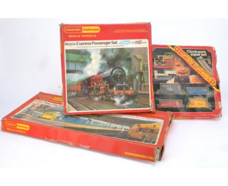 Tri-ang Hornby and early Hornby complete Train Sets and empty set boxes, T/H RS51 'The Freightmaster' comprising BR green A1A
