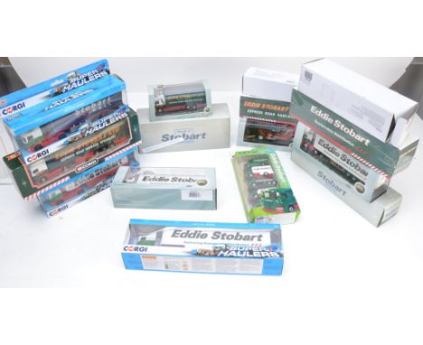 Eddie Stobart Diecast Models, a boxed collection of Modern Haulage vehicles, including Oxford Haulage (4) and Oxford Diecast 