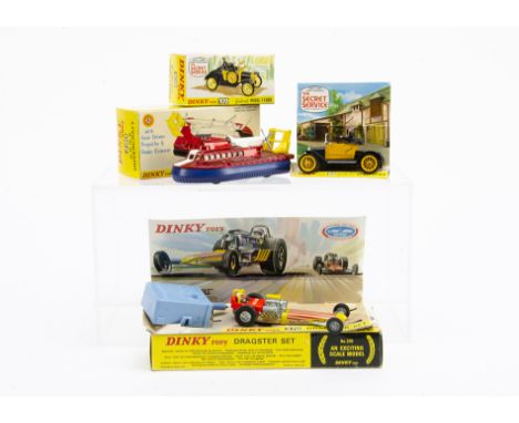 Dinky Toys 370 Dragster Set, 109 Gerry Anderson's The Secret Service Gabriel Model T Ford, 290 S R N 6 Hovercraft, in origina