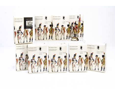 Stadden factory-painted 80mm scale series numbers 21-30 comprising Commando 1976,  Officer Duke of York and Albany's Foot Reg