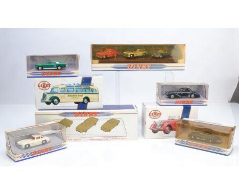 Matchbox Dinky, a boxed collection of vintage private and commercial vehicles, including DY-S 17 1939 Triumph Dolomite, DY-S 