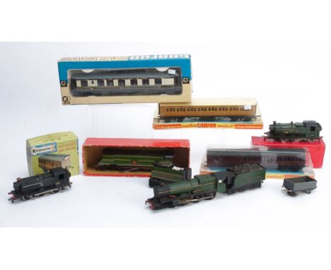 Graham Farish and Kitmaster 00 Gauge Locomotives Coaches and Motorised Van, unboxed GF BR black 9410 Pannier Tank (very good)