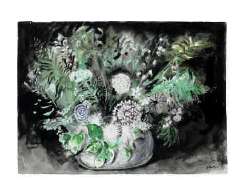 John Piper C.H. (British, 1903-1992)Flowers IV signed 'John Piper' (lower right)chalk, ink, watercolour and gouache57.8 x 79 