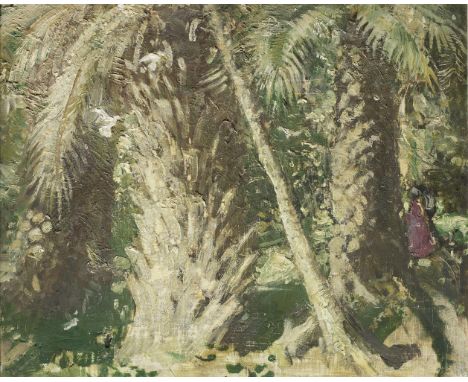 Sir William Nicholson (British, 1872-1949)Alcazar Gardens oil on panel32 x 40.5 cm. (13 x 16 1/8 in.)Painted in 1933Footnotes