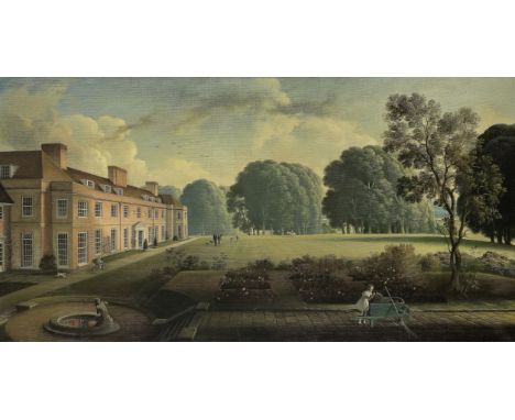 Rex Whistler (British, 1905-1944)Longcross House signed and dated 'Rex Whistler 1934' (lower right)oil on canvas71.2 x 137.2 