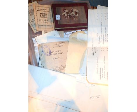 Tray of mixed vintage antique ephemera 
