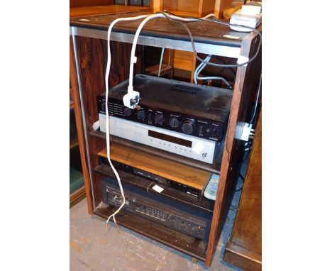 Stereo system to include Audiolab 8000A Arcam CD72  A&R Cambridge tuner and Nakamichi 581 cassette deck. This system was remo