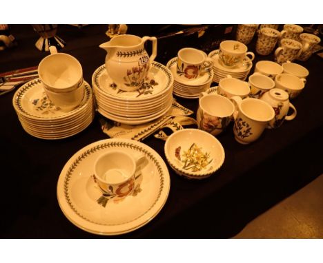 Large quantity of Portmeirion ceramic teaware including Botanic garden and Portmeirion Rose