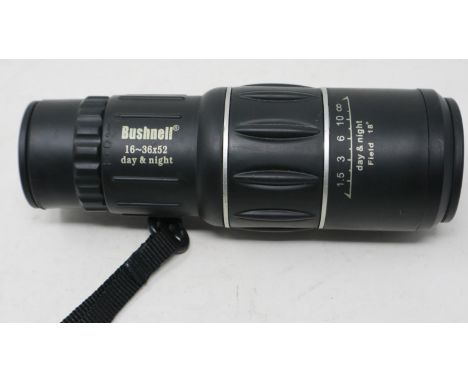 Bushnell 36 x 52 day/night monocular. UK P&amp;P Group 1 (£16+VAT for the first lot and £2+VAT for subsequent lots) 