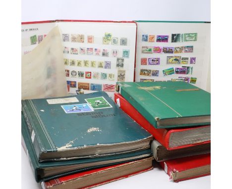Nine albums of mixed world stamps. UK P&amp;P Group 3 (£30+VAT for the first lot and £8+VAT for subsequent lots) 