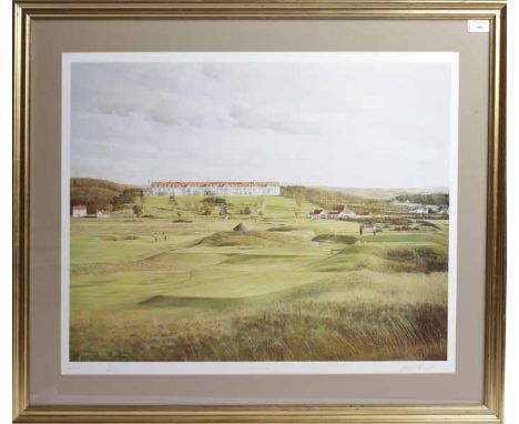 * GRAEME W. BAXTER, 
TURNBERRY, SCOTLAND 
colour lithograph, signed and numbered 157/850
baring fine art trade guild stamps 5