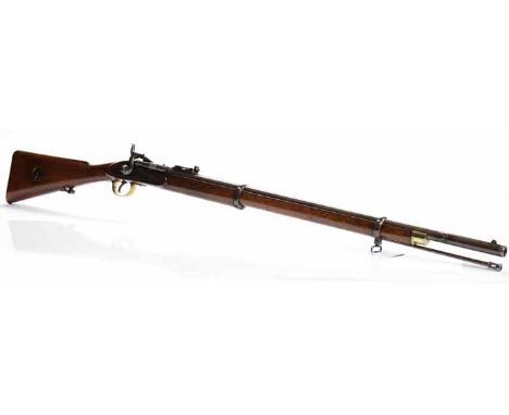 VICTORIAN SNIDER TWO BAND MUSKET
circa 1865, front barrel band with "bar on band" bayonet fitting, the steel barrel 76cm with