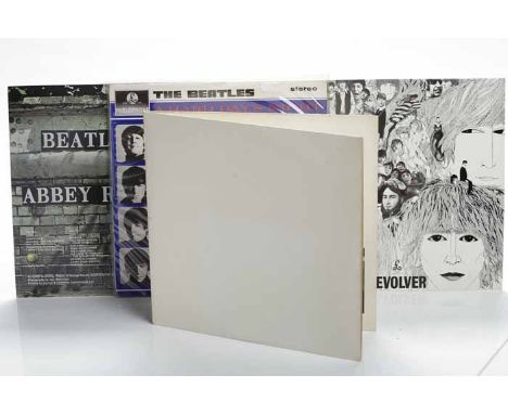 COLLECTION OF FOUR RECORDS BY THE BEATLES
including The White Album, double gatefold, embossed 'The Beatles' to the front of 