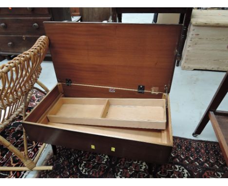 A vintage sapele work table