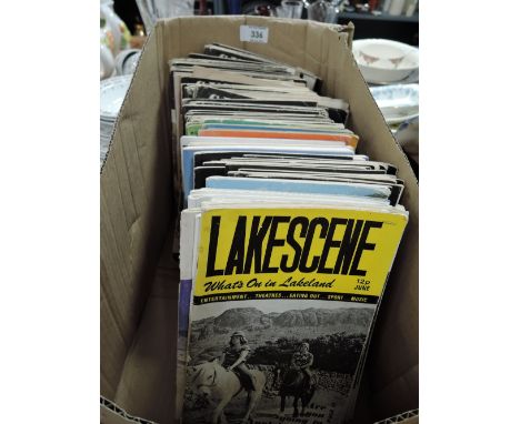 A selection of vintage Lakescene Cumbria and Dalesman magazines and guides