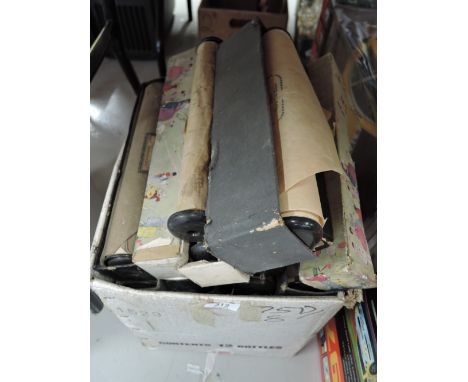 A selection of vintage piano pianola music rolls