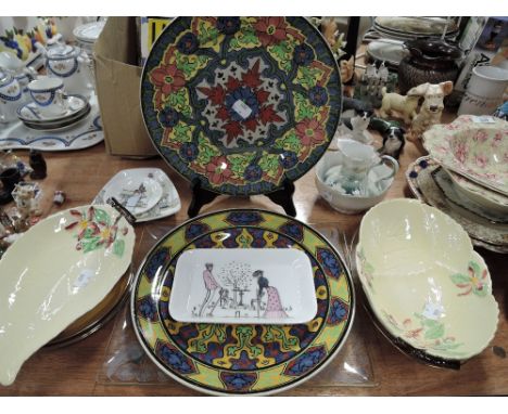 A selection of vintage ceramics including Carleton ware