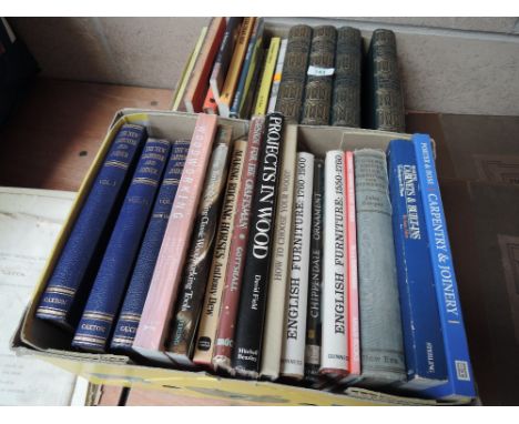 A selection of vintage and modern woodworkers and cabinet makers books and reference meterial