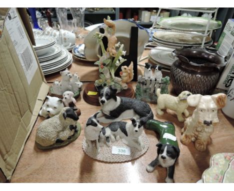 A selection of vintage figures and figurines some Regency fine arts