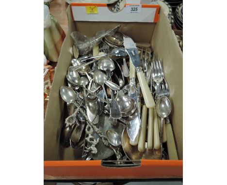 A selection of vintage flatware and cutlery