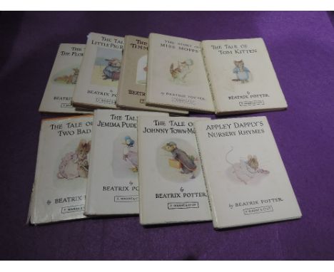 A selection of vintage Beatrix Potter childrens story books
