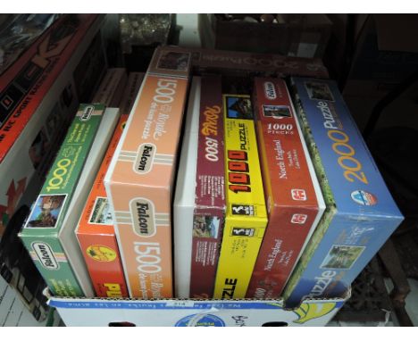 A selection of vintage jigsaw puzzles
