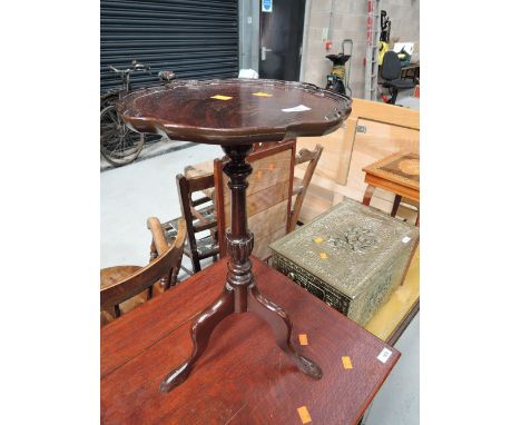 A reproduction wine table