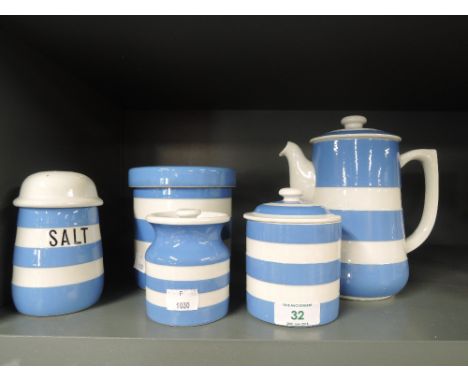 A selection of vintage Cornish Kitchen ware by T G Green with early stamp 