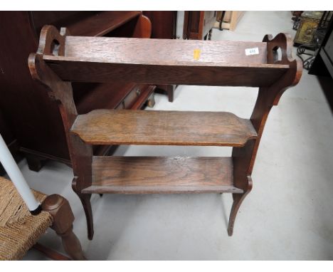 A late 19th/early 2th Century trough style bookcase