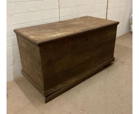 A substantial rustic trunk AF (H70cm W130cm D61cm)