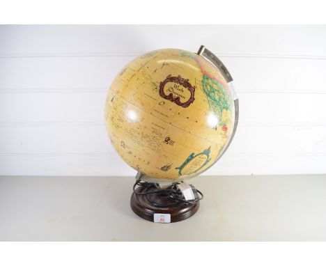 MODERN GLOBE ON WOODEN STAND