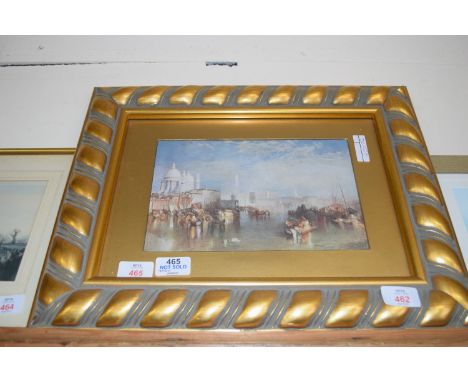 FRAMED PRINT OF GRAND CANAL IN VENICE, APPROX 46CM