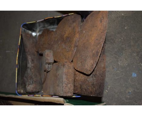 Assorted axe heads and blades