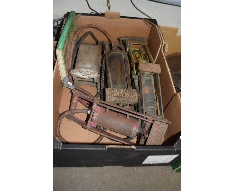 Quantity of assorted vintage foot pumps to include Dunlop