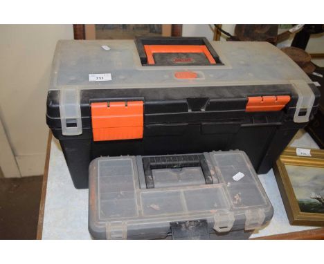 Two tool boxes and contents