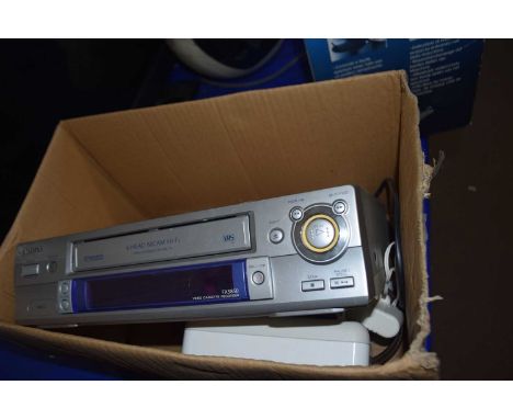 An Aiwa VHS recorder player