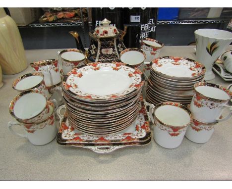 A Sutherland china Imari tea service