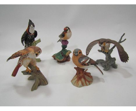Two boxes of boxed ceramic bird figures