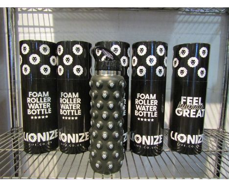 A quantity of unused Lionize aluminium, roller drinks bottles (5)
