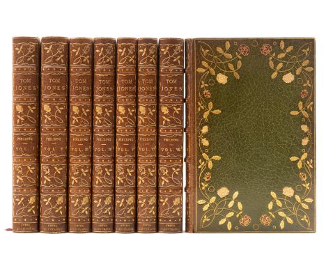 Fielding (Henry) The History of Tom Jones, A Foundling, 4 vol. extended to 8, additional titles specially printed in red and 