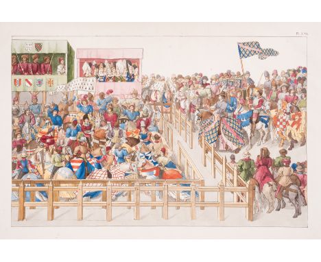 Tournois (Les) du Roi René. D'après le manuscrit et les dessins originaux de la Bibliothèque Royale, lithographed additional 