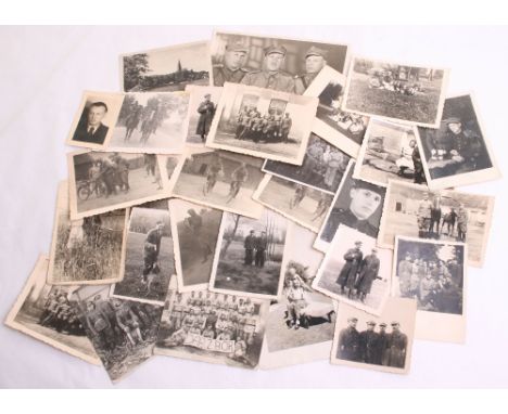 Interesting Grouping of Polish Army of the East Photographs, consisting of black and white snap shot size images, showing pre