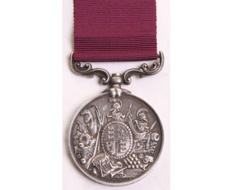 Victorian Army Long Service Good Conduct Medal School of Musketry, awarded to “398 PTE W HOLMES SCHOOL OF MUSKETRY”. Medal re