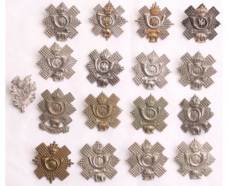 Selection of Collar Badges of Militia, Volunteers and Territorial Units of the Highland Light Infantry (HLI), consisting of s