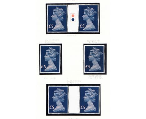 1977-87 High Values set in singles, gutter pairs & traffic light gutter pairs + extra shades. (46)
