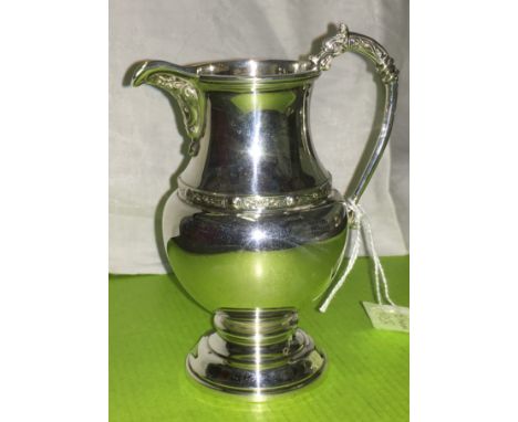 SILVER CELTIC INSPIRED CREAM JUG WITH DRAGON HEADED HANDLE, BIRMINGHAM 1958 BY ADIE BROS, 4.7oz APPROX 