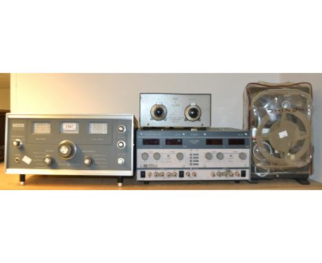 Vintage Radios - a Trio 9R-59D radio receiver, serial 630145;  a Chinon universal 8mm projector;  a Thurlby Thandar Quad-mode